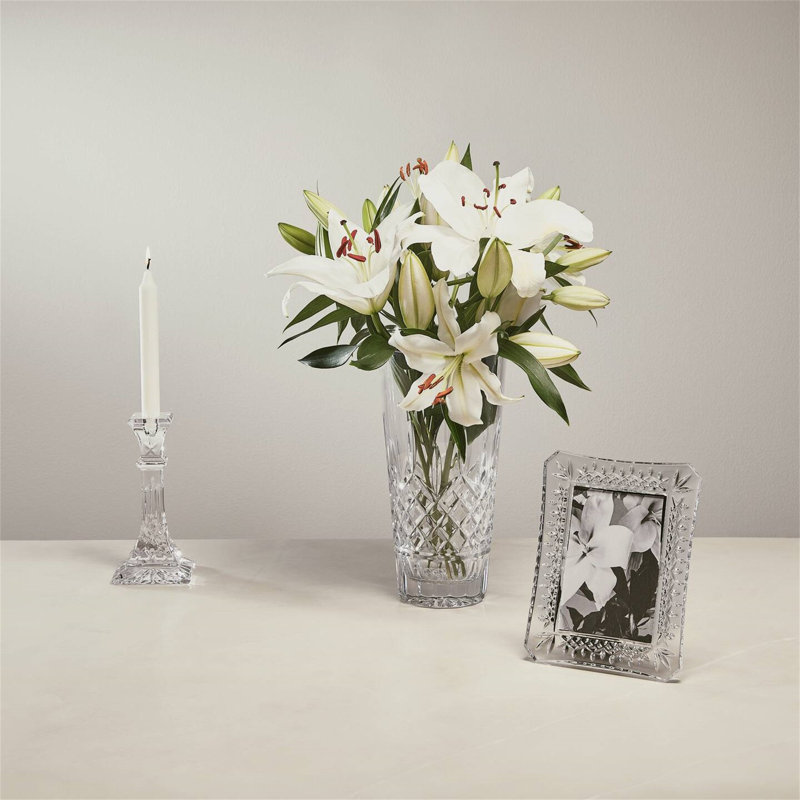 Waterford Lismore Vase, 12" H x 5.91" W x 5.91" D