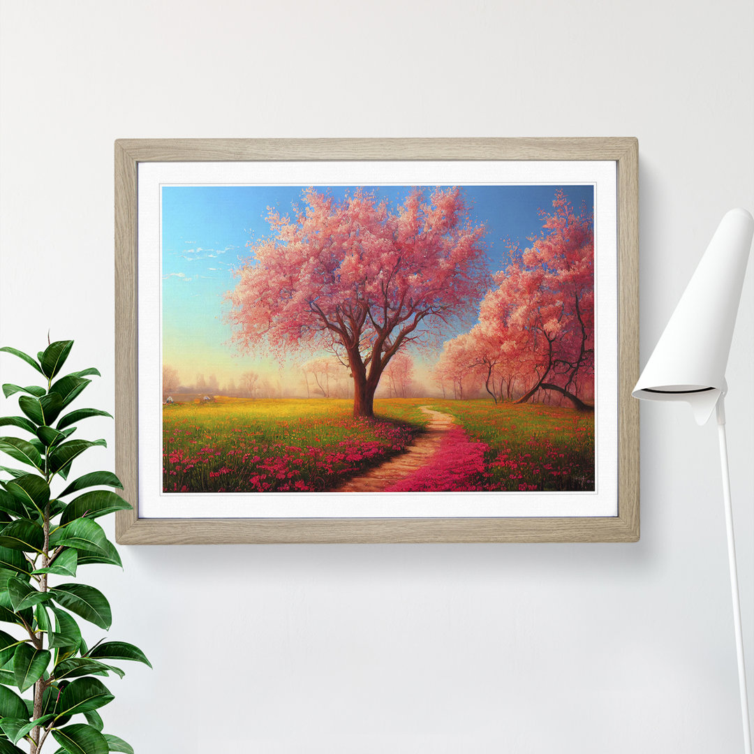 Spring Meadow Landscape - Single Picture Frame Print