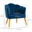 Fauteuil en polyester de 28,3 po Hereld-734610524-734610526