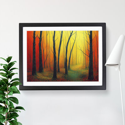 An Angelical Autumn Forest - Single Picture Frame Print