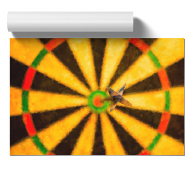 Bulls Eye Dartboard - No Frame Print