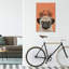 Carlin avec bicyclette par Coco De Paris - impression d'art graphique-52537802-52537803-52537810