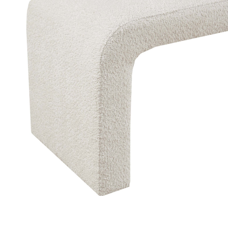 Banc Boucle crème l 42 po