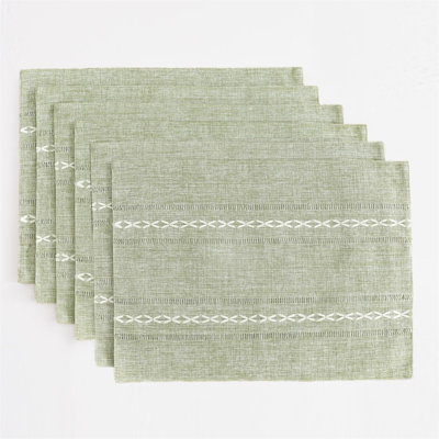 Pinjarra Linen Placemats Washable Fabric Table Placemats