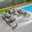 Chaise longue de patio avec coussins Avebury