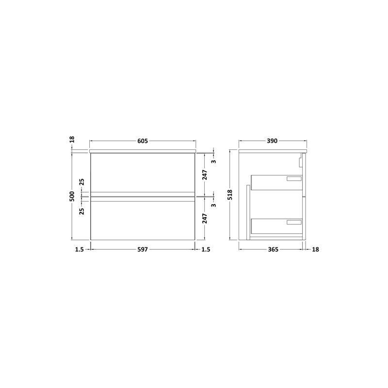 Urban Single Bathroom Vanity Base Only, White