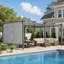 Pergola en aluminium avec auvent Aoodor-97922609-86865222