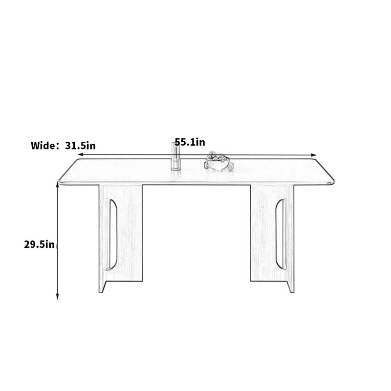 Lampe de table Massimo Retro, H 29,5 po x L 55,1 po x l 31,5 po