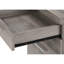 Classeur moderne avec roulettes, rangement, taupe, roulettes de style bureau, tiroirs, stratifié taupe,