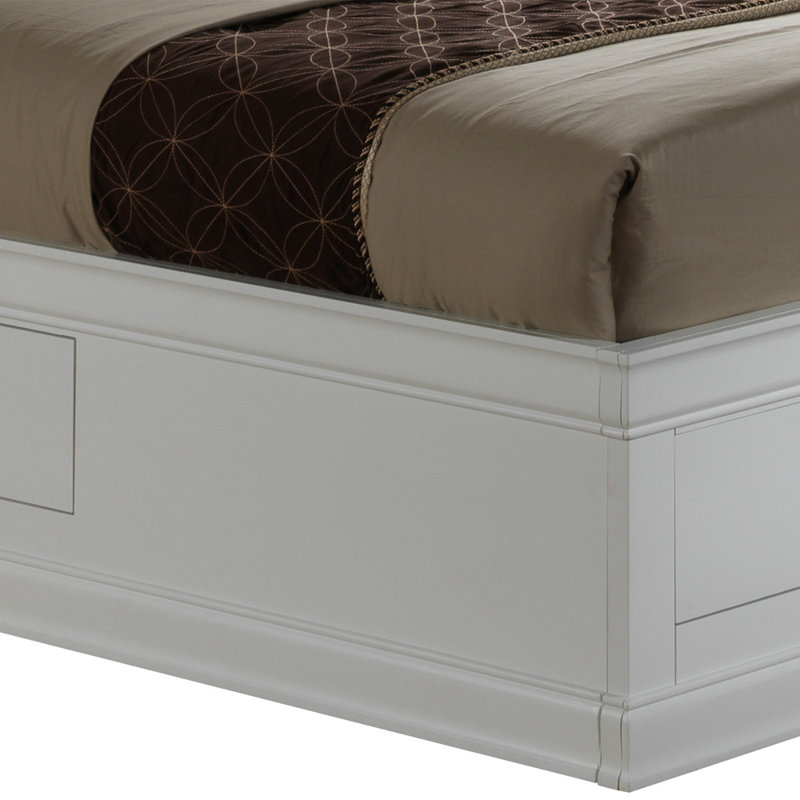 Citronelle Bookcase Storage Bed, Full, White