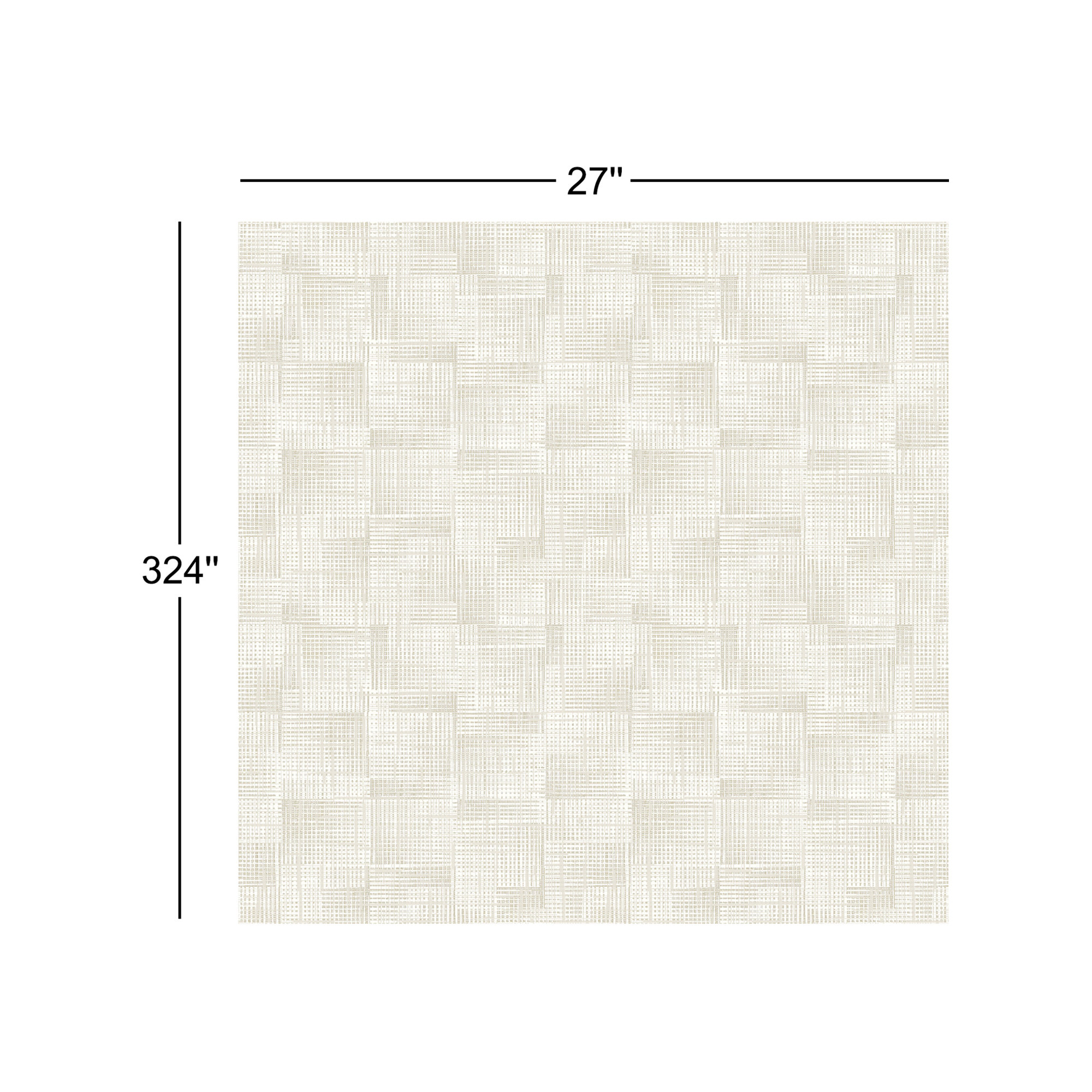 Rayne Modern Geometric Wallpaper, White/Off-White