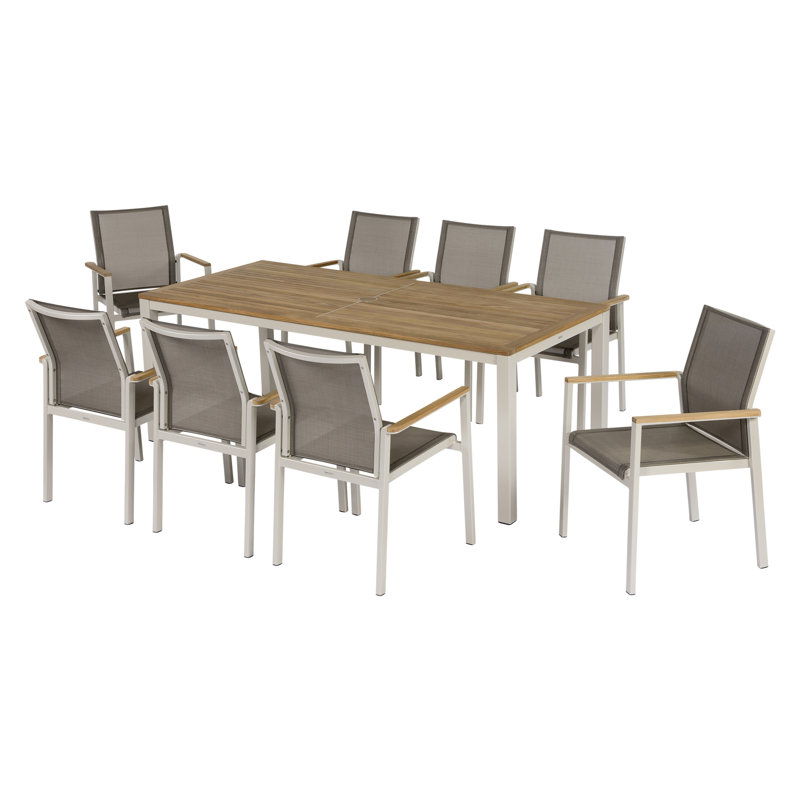 Aura Dining Armchair, Titanium/Champagne