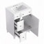 Meuble-lavabo 24 po avec lavabo en céramique, 2 tiroirs, 1 porte-120330083