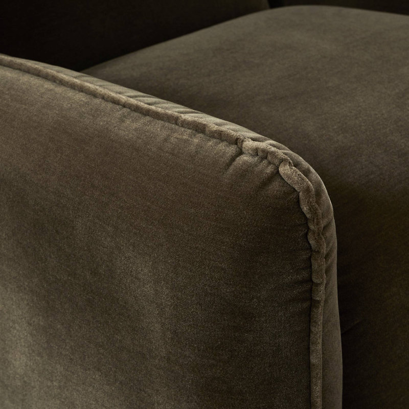 Garland Swivel Club Chair, Olive Performance Velvet