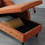 Chaise longue en velours à rangement multifonctionnel-431419235