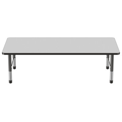 Rectangle T-Mold Adjustable Height Activity Table