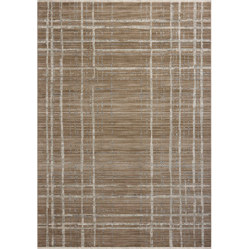 Marlia Brown / Stone Area Rug, Runner 2'6" x 14'