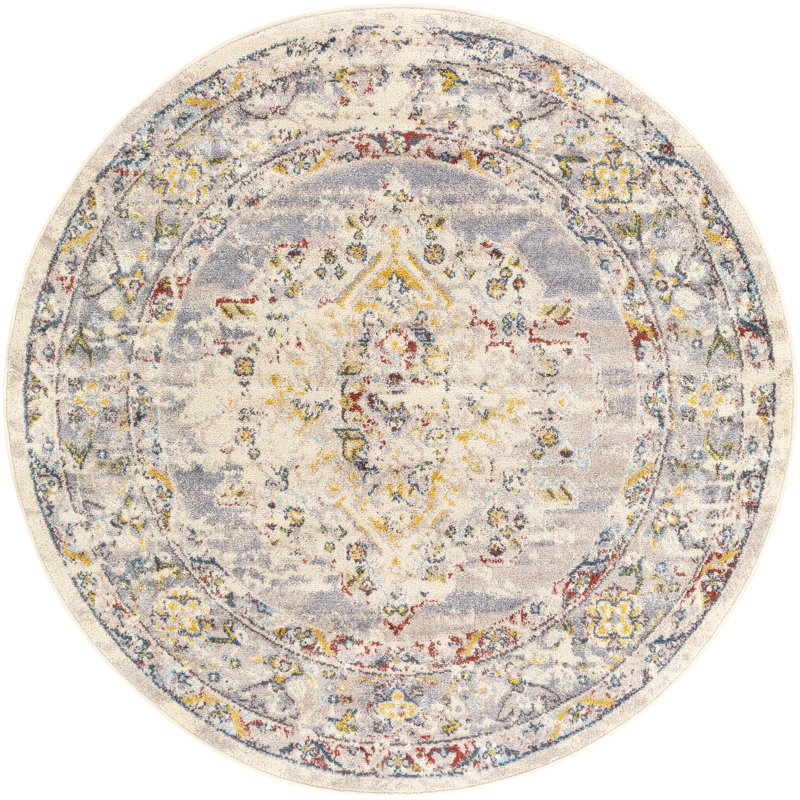 Flatiron Oriental Indoor Rug, Round 5'3"