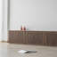 Durable Black Walnut Wood TV Stand-106264489