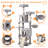 70" H Cat Tree Tower with Hammock, Scratching Post, Condo and Multi-Level Cat Tower-773200267