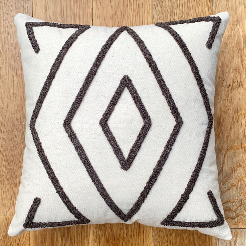 Housse et insert de coussin intérieur / extérieur en coton / laine Jamaria