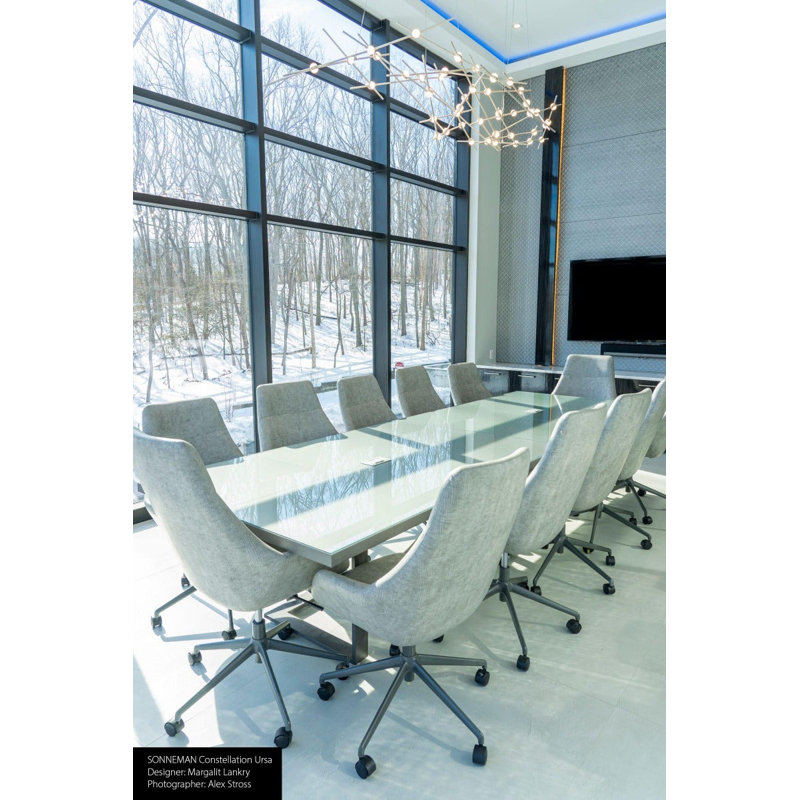 Constellation® 44 - Light LED Chandelier, Clear, 3000K, Satin Nickel