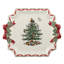 Christmas Tree Ribbons Square Platter