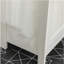 Armoire de salle de bain, armoire de drainage au sol, armoire de rangement autoportante avec tablettes réglables, porte double