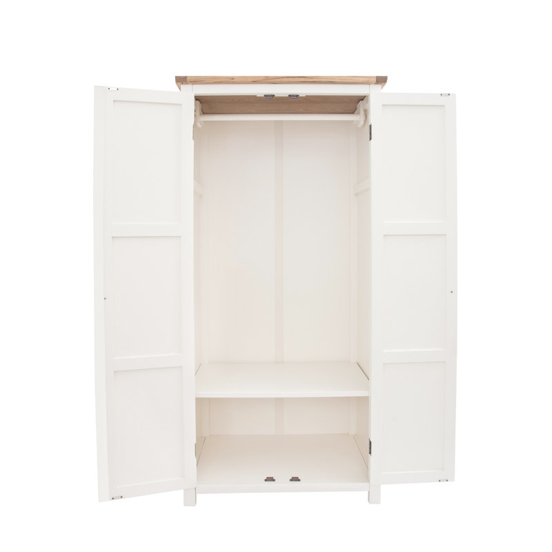 2 Door Wardrobe, Waxed Oak
