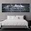 «Teton Pano Above Clouds - Grand Teton National Park» par Darren White, art mural en verre acrylique, ensemble de 3 pièces-102009986