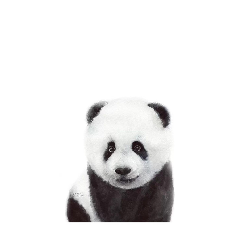Baby Panda - Wrapped Canvas Painting, 66.04 cm H x 45.72 cm W x 1.91 cm D