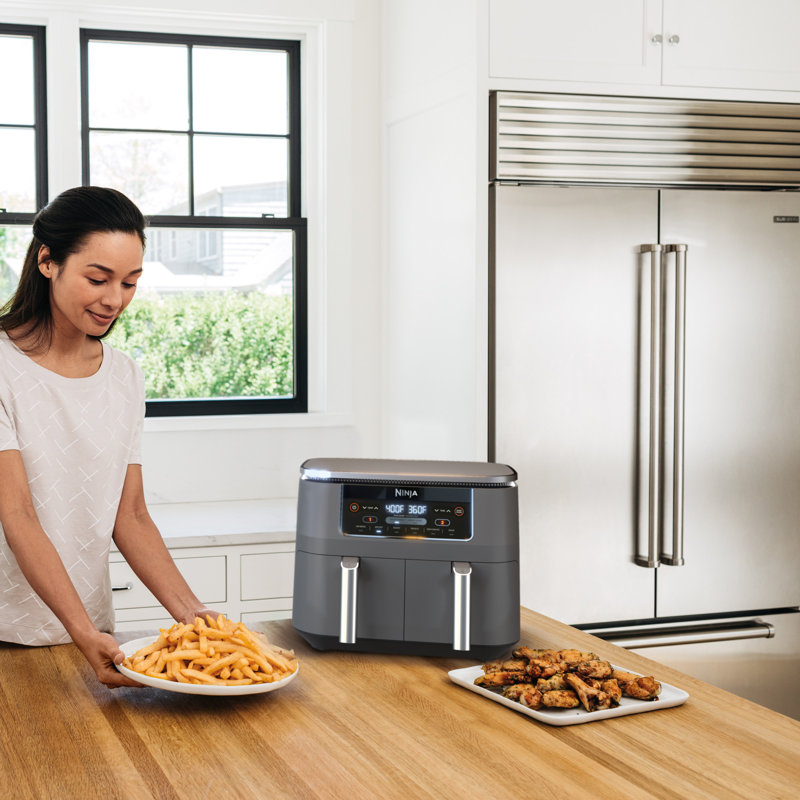 Ninja 8-Quart Dual Basket Electric Air Fryer with Digital Control