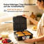 4 Slice Electric Waffle Maker with Temperature Control Knob, Non-Stick Cooking Plates, EU Plug Waffle Iron for Home Breakfast
