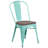 Kewaunee Metal Stackable Chair with Wood Seat-1976427546