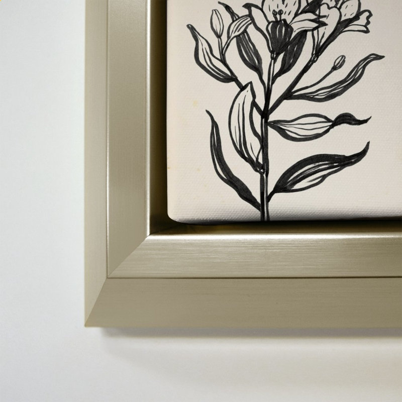 «Ink Flower I Cream» par Sara Zieve Miller - Impression sur toile