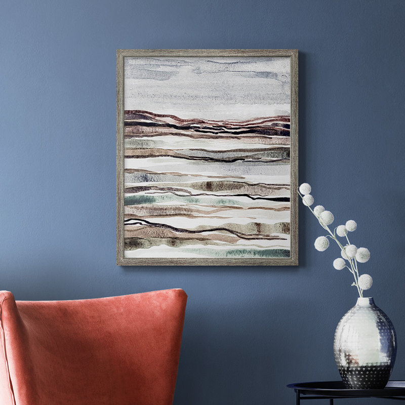 Muted Earth Layers I Premium Framed Canvas - Ready to Hang, Gray, 24" H x 20" W