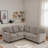 L-shaped Sectional Sofa With Storage Seat, Usb And Cup Holders-1272077480