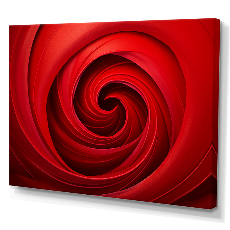 «Keansburg - Abstract Spirals», art mural, H 16 po x l 32 po x P 1 po, Toile tendue