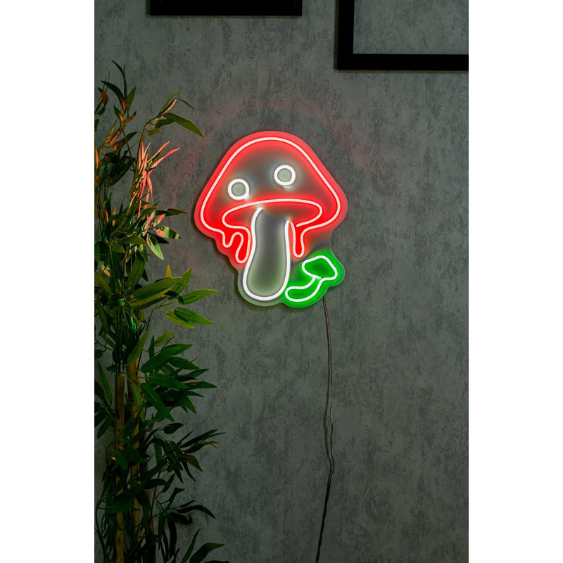 Flexible LED Neon Strip Light, Waterproof IP67, 11.8 x 14.0 inches, DC 12V, 36W Max, PVC Foam Template | Perfect for Home Decor, Parties & Events | Energy Efficient with 10000 kWh Output, Easy to Install