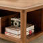 Table basse simple en noyer noir