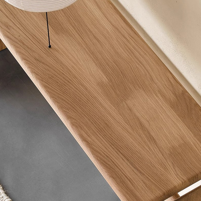 Console de style japonais moderne, H 29,5 po x l 51,2 po x P 11,8 po, Bois naturel