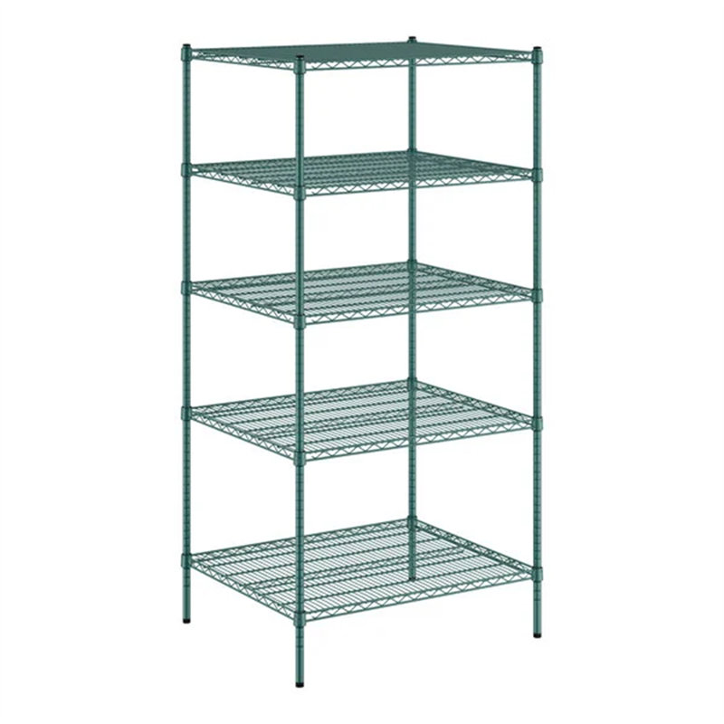 Reggan Metal Shelving Unit, 74" H x 24" W x 18" D, Chrome