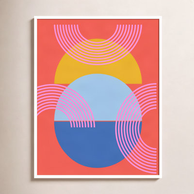 Shapes and Arches in Red Print
