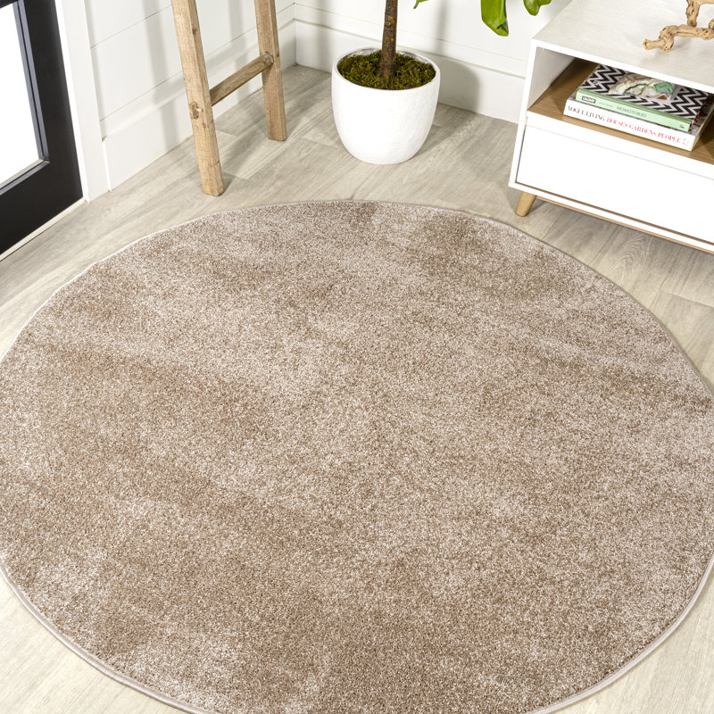 Tapis beige Asami, Rond 6 pi 2 po