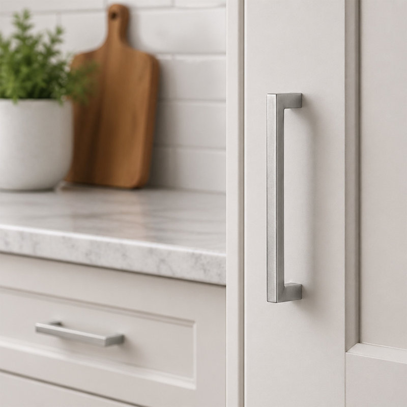 Poignées d'armoire de 3,8 pouces Design House Portico, Acier inoxydable