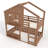 House Design Bunk Bed Loft Bed with Bookshelf, Kids Playhouse Bed with Safety Guardrails-765712217-765712198