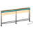 Console Table Entryway Table Behind Couch Table Height Adjustable (27.6"-35.4") with LED Light Strip and Charging Station-2094753885