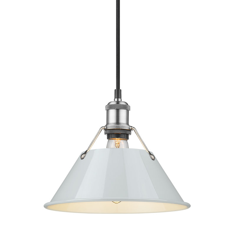 Weatherford 1 - Light Pendant, Pewter, 130" H x 10" W x 10" D, Dusky Blue