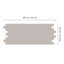 14cm W x 28cm L Aluminum Peel and Stick Subway Tile-1714257066