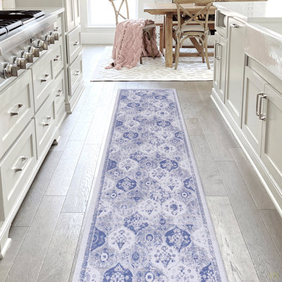 2'6''X10'  Runner, Washable Rug, Low-Pile, Non-Slip, Non-Shedding, Foldable, Kid & Pet Friendly - Area Rugs For Living Room, Bedroom, Kitchen, Dining Room Rug (2'6''X10')